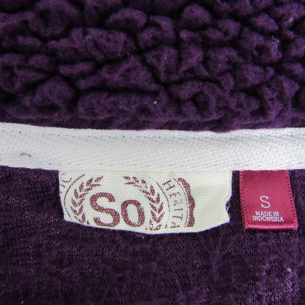 Sherpa | Quarter Zip | Fleece | Women's | SO | Warm | Purple | S - Picture 3 of 3